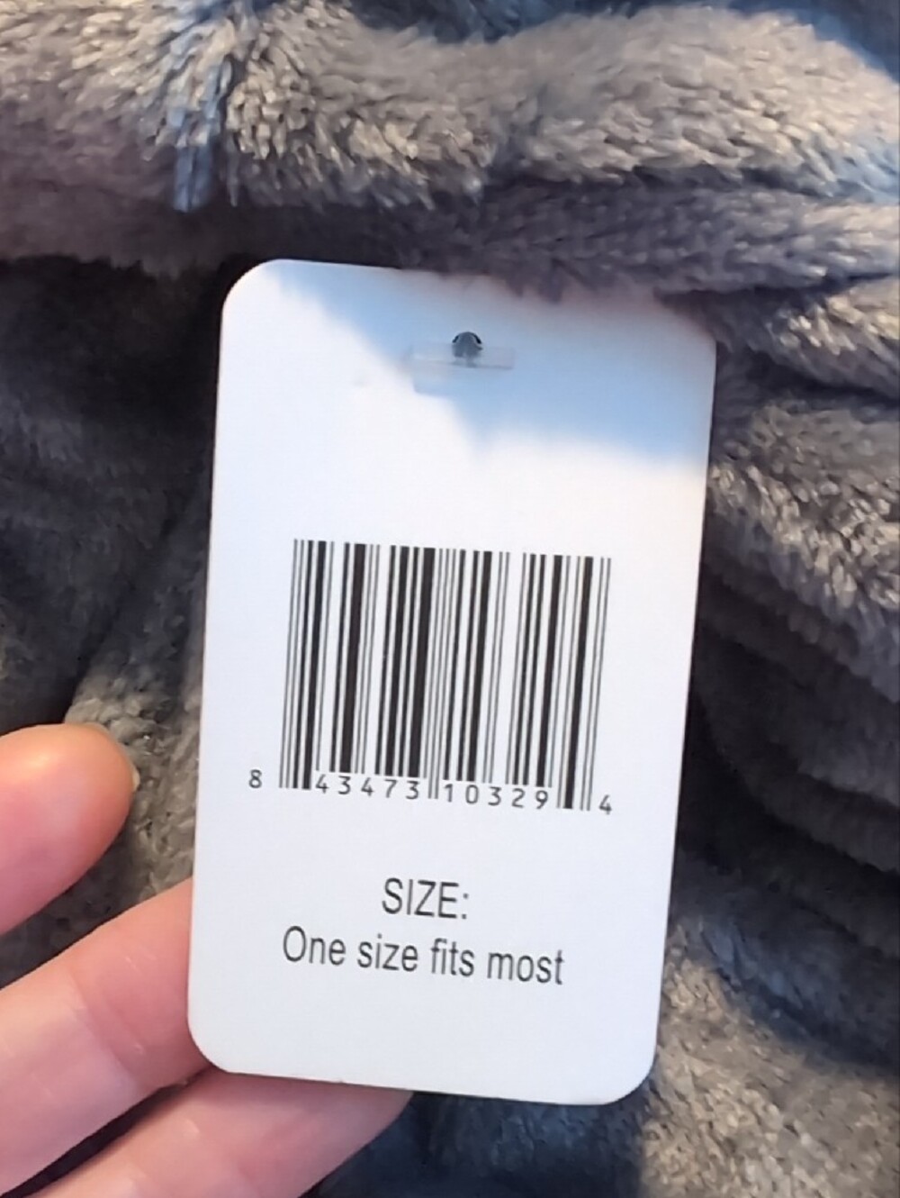 🆕 Grey Plush Robe - Picture 4 of 4